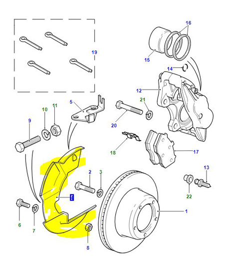 SHIELD-DISC BRAKE LEFT HAND FRONT FTC4839