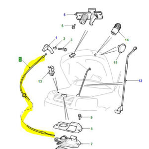 BONNET RELEASE CABLE ALR8167