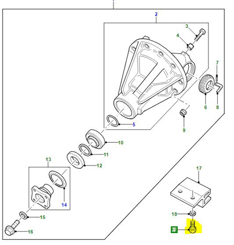 VIS SUPPORT DIFFÉRENTIEL SH406062