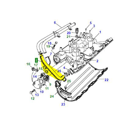 HOSE HEATER TO INLET MANIFOLD ETC6890