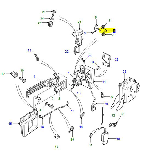 ADJUSTER DOOR LATCH FQA000010G