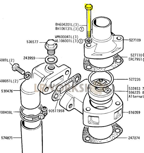 BOLT 1/4 UNF BH604201L