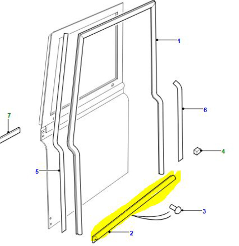 JOINT DE PORTE INFÉRIEUR AVANT ALR6250