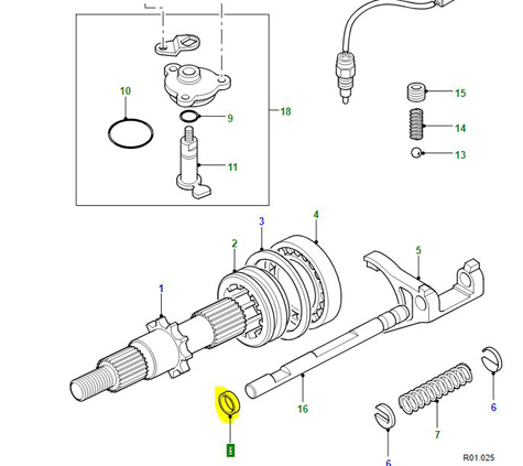 BOUCHON AVANT ARBRE DE SORTIE ICV500010