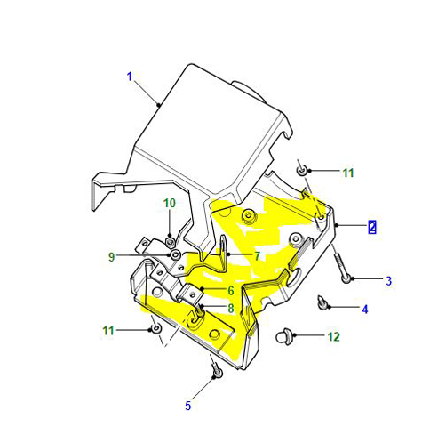 COVER ASSEMBLY STEERING COLUMN LOWER LR048223