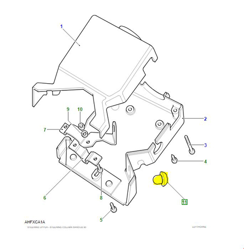 BLANKING PLUG STEERING SHROUD 331083