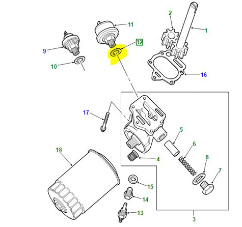 WASHER OIL PUMP V8 243967