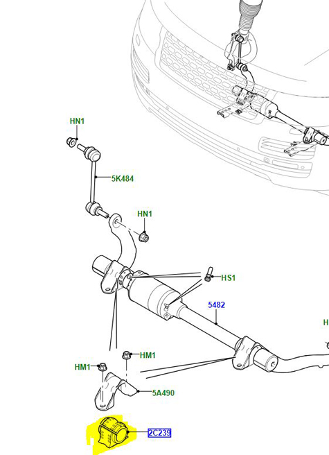 FRONT STABILIZER BUSH LR110782