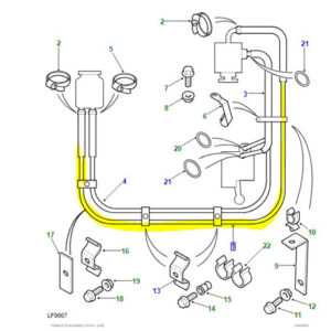 PIPE PAS LHD 300TDI DEFENDER RESERVOIR TO PUMP ANR2485