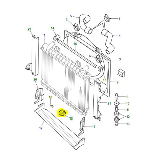 DOUILLE MONTAGE RADIATEUR EJP1483L