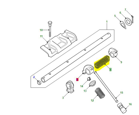 RESSORT ARBRE A BASCULE V8 602142