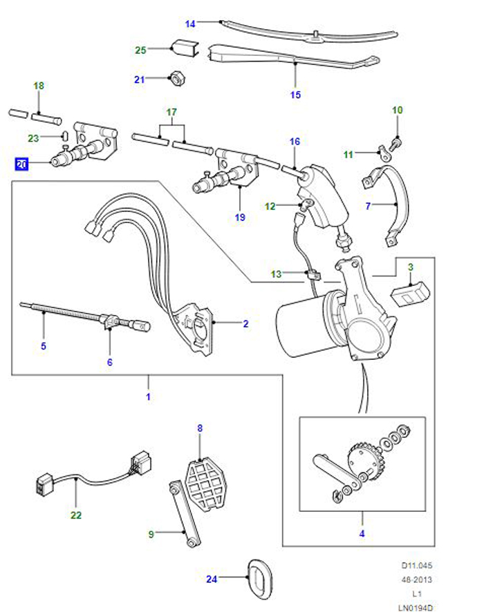 ADAPTOR SPLINED WIPER ARM TO WHEEL  STC987