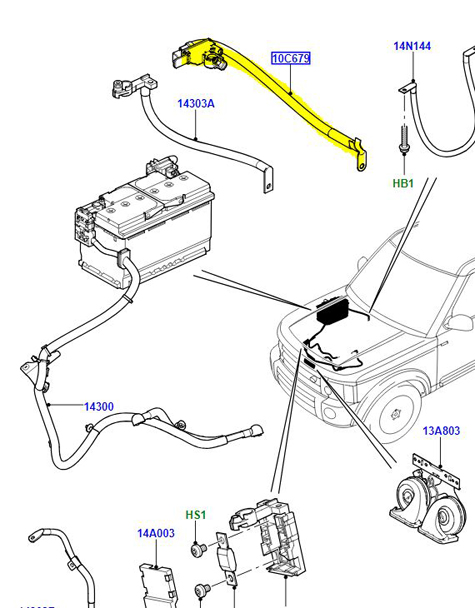 CABLE – BATTERY NEGATIVE LR019931