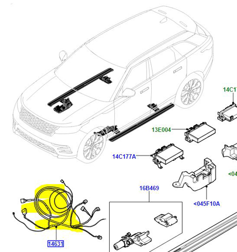 WIRING DEPLOYABLE SIDE STEP VPLYV0122