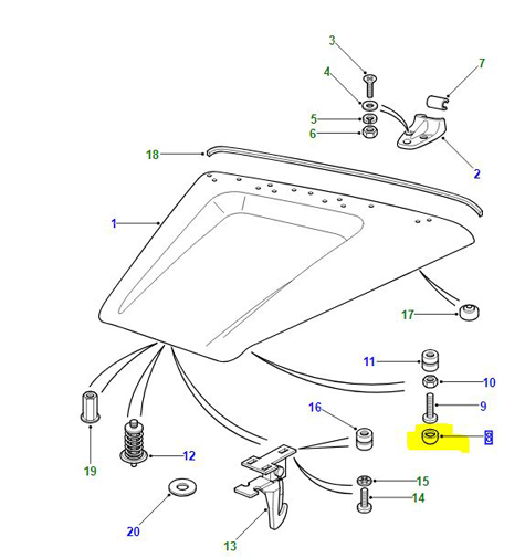 BONNET BUFFER 391287