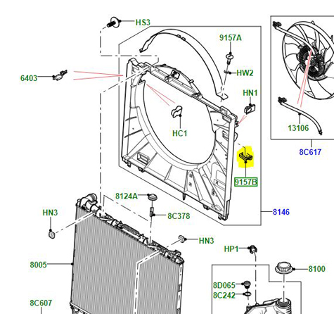 RETAINING FASTNER EZM000110