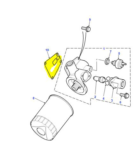 GASKET OIL FILTER HOUSING 300Tdi ERR3283