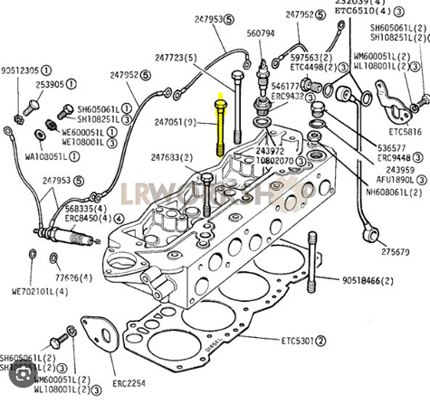 BOULON DE TÊTE 2.25 DIESEL 247051