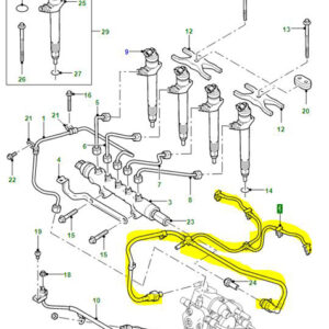 FUEL LEAK OFF PIPE 2.4L PUMA LR005749