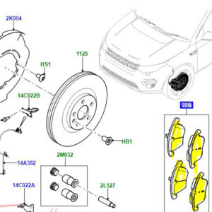 BRAKE PADS FRONT   LR128263 LR160540G