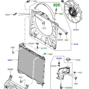 FIXATION DU CAPOT RAD DZUS MALE TD5 DEF ANR6461