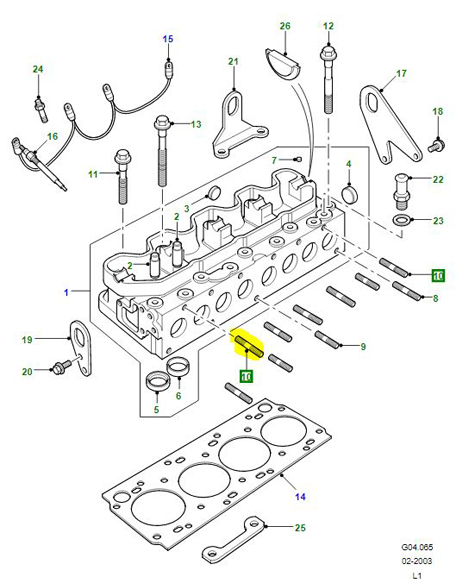 ÉCROU M10 X 35 200Tdi TE110071LG