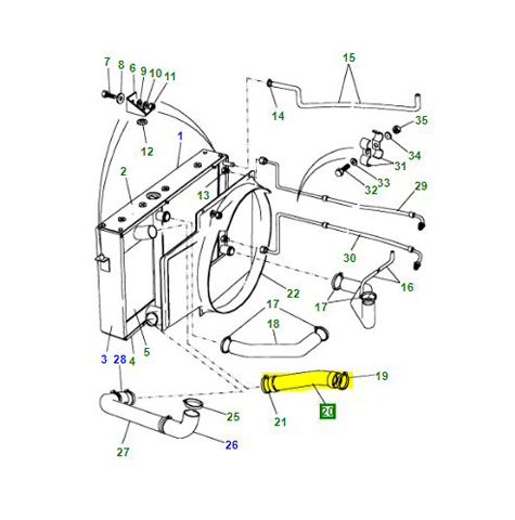 INTERCOOLER HOSE TO INLET MANIFOLD 200TDI RRC DIS   ESR2263