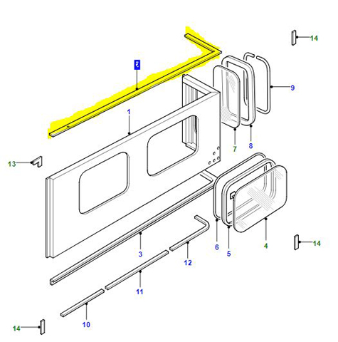 JOINT SUPÉRIEUR DROIT 110 HARD TOP LR053841
