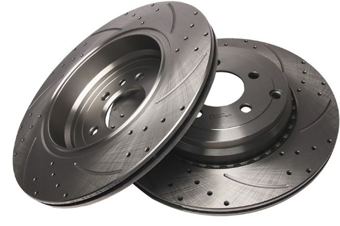 BRAKE DISC REAR DRILLED AND GROOVED PAIR LR016192