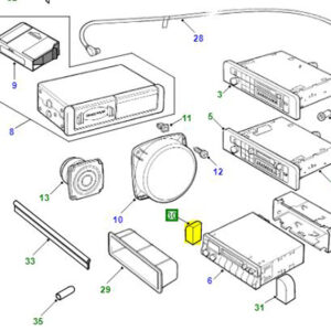 RADIO MOUNTING PLATE LH P38 NRR  AMR2658