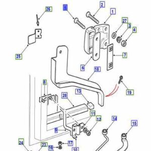 BOULON M8 X 85MM CHARNIÈRE DE PORTE DEF BYG100160 BYG500080