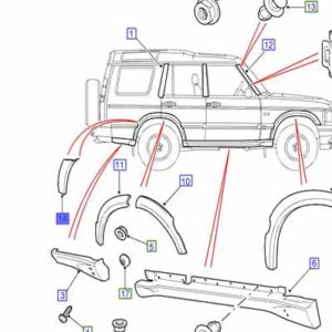 WHEEL ARCH FLARE LHR MINI DISCO 11               DFK100910