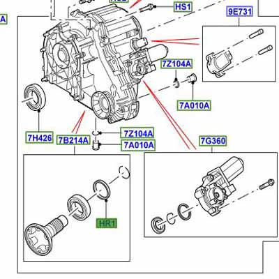 FRONT OUTPUT, SEAL IZB500040  LR086041