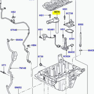 0TUBE POMPE À HUILE ENTRÉE 3.0L V6 DIESEL LR013527