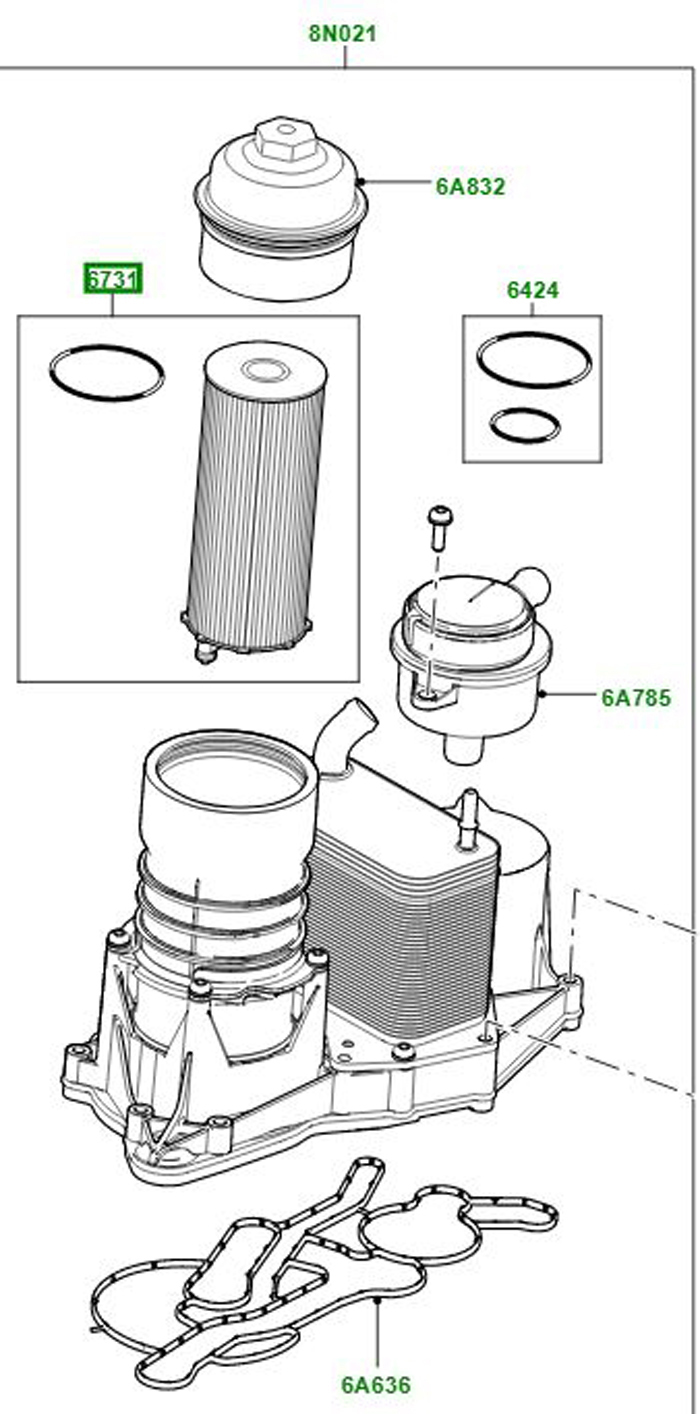 OIL FILTER DIESEL     LR002338G