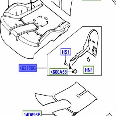 VALANCE SEAT CUSHION FRONT LEFT HAND INNER LR036056