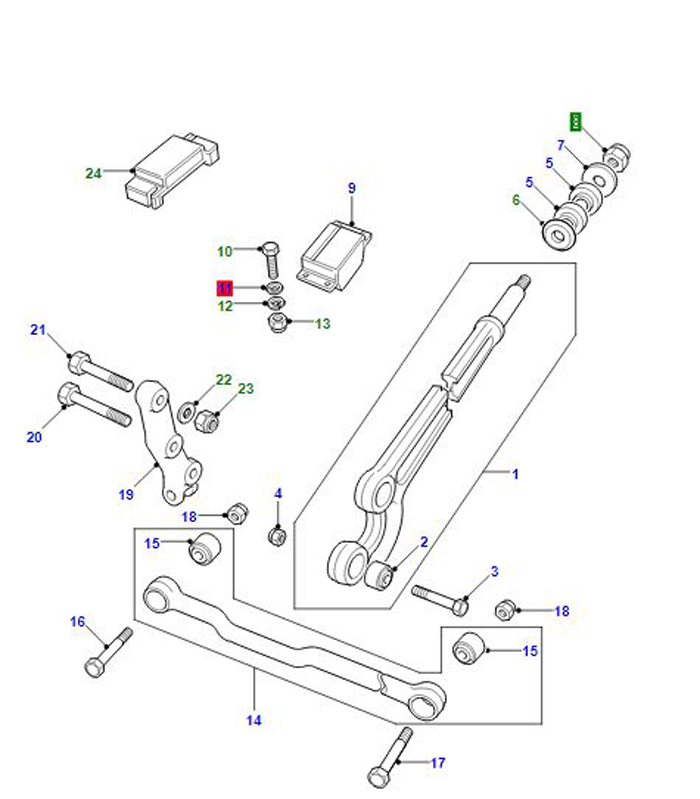 ECROU NYLOC M20 (S5898) BOITE DE TRANSFERT AVANT NY120041L