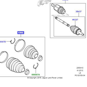 CV BOOT FRONT AXLE TDR500100G