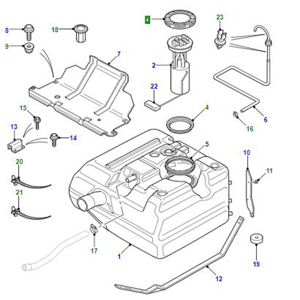 LOCKING RING TD5 IN TANK FUEL PUMP ESR3808