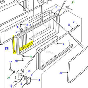 FILLER STRIP SLIDING SIDE WINDOW CNL000010