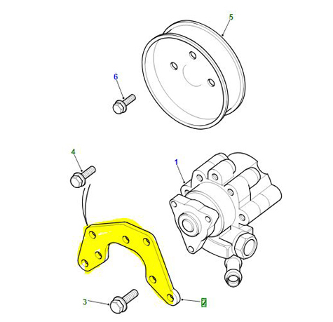 BRACKET POWER STEERING PUMP 300Tdi ERR2228