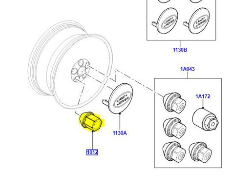 WHEEL NUT LR001381