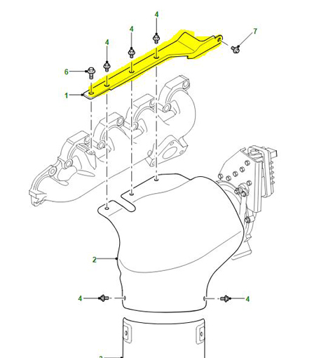 HEAT SHIELD BRACKET LWQ500190