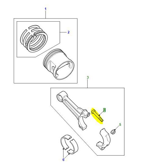 BOLT CONNECTING ROD V8 602609