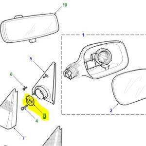 Ring-exterior mirror locking CTG100000