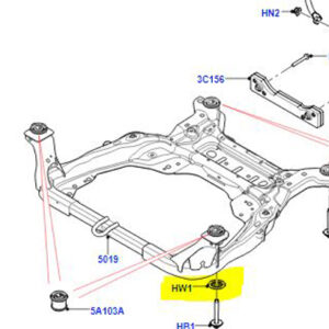 WASHER FRONT CROSSMEMBER LR000475