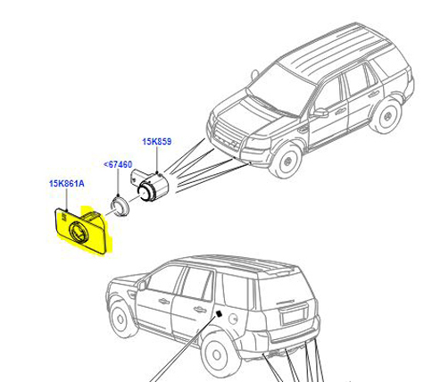 BRACKET PARKING AID LR001960