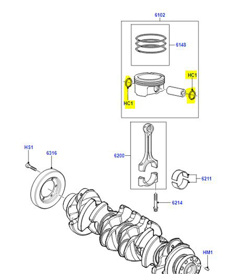 PISTON CLIP LR003609