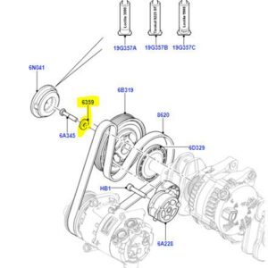 SPACER INSULATOR TO CRANKSHAFT PULLEY LR013188