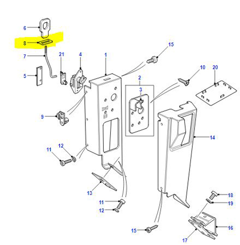 LOCK WASHER REAR SEATS MWC2891
